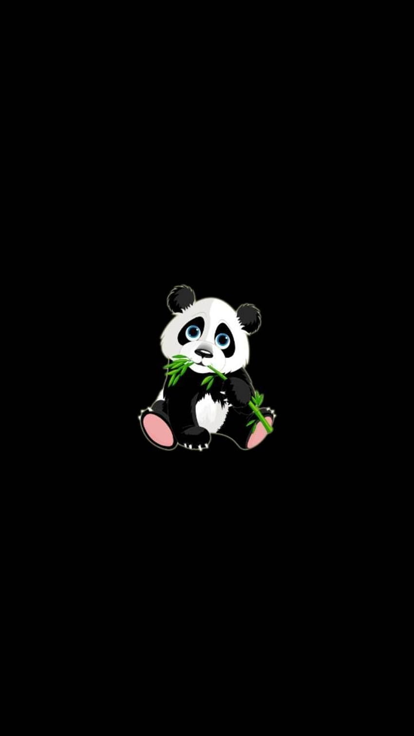 Dark Panda, black and white panda HD phone wallpaper