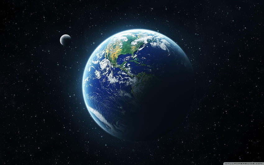 Earth And Moon From Space ❤ for Ultra, earth from space HD wallpaper
