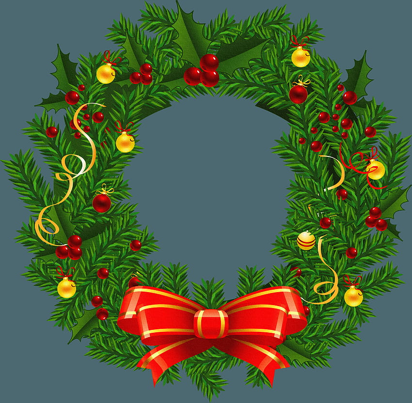 Large Transparent Christmas Wreath PNG, christmas wreaths HD wallpaper