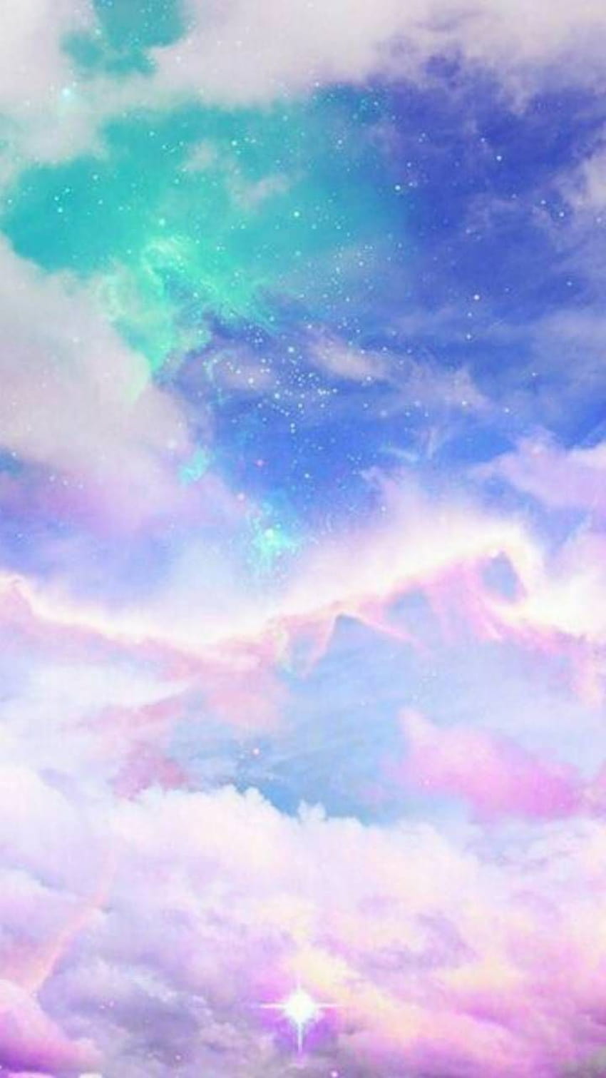 pastel, sky, and afbeelding, kawaii sky HD phone wallpaper