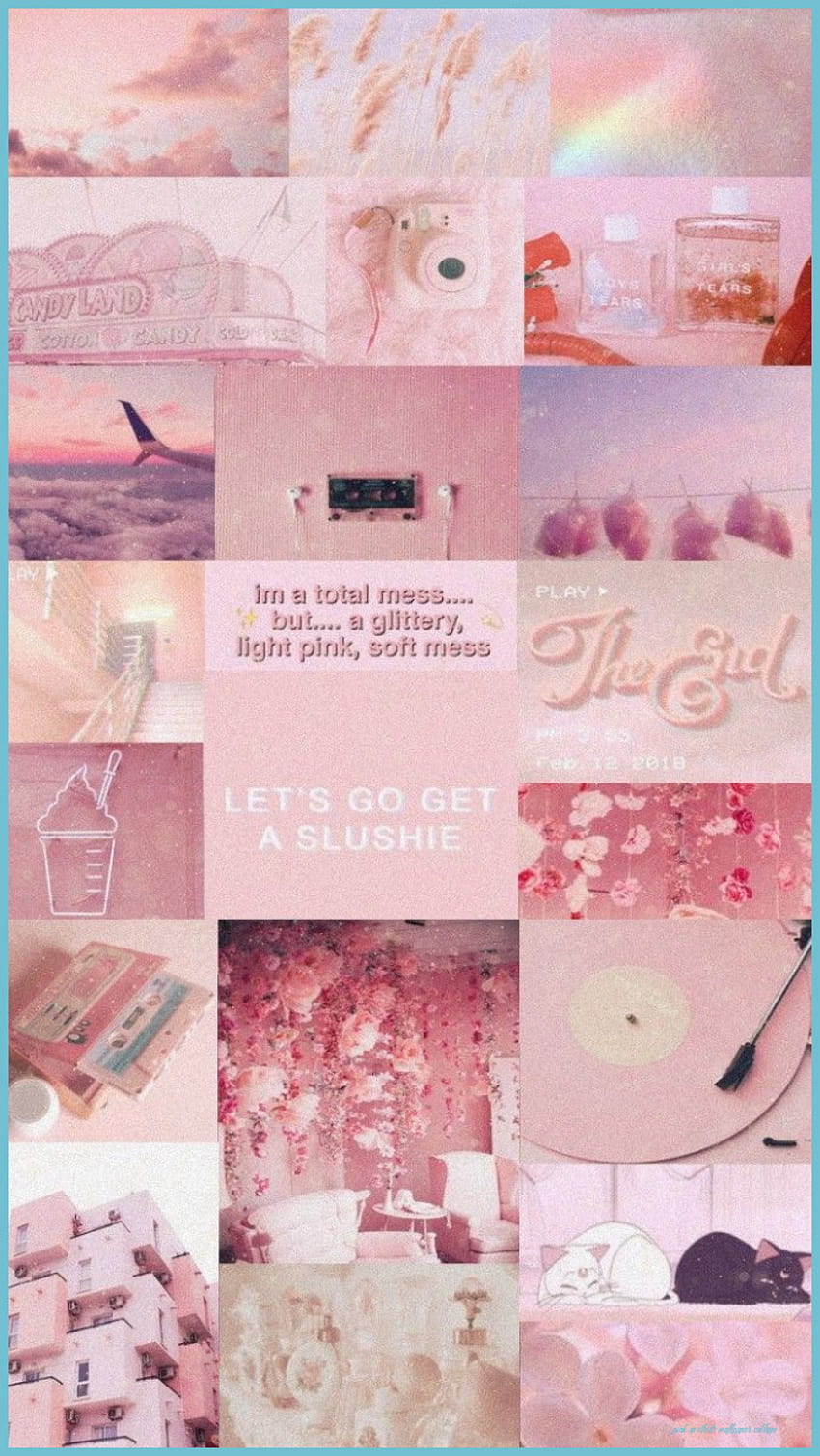 The History Of Pink Aesthetic Collage, cute collage aesthetic HD phone wallpaper