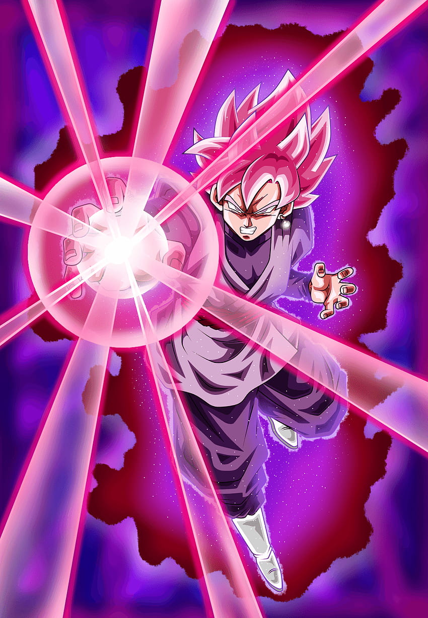 Black Goku Super Saiyan Rose, goku rosa nera Sfondo del telefono HD