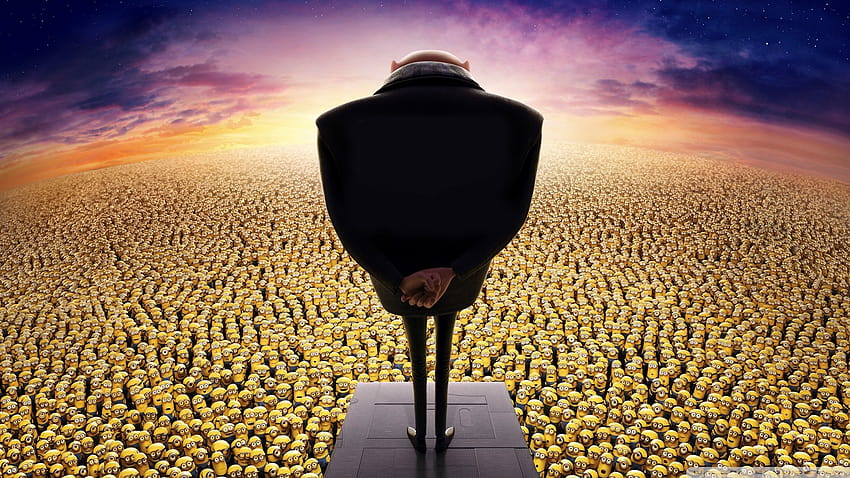 Despicable Me 2 Gru and Minions Ultra Backgrounds HD тапет
