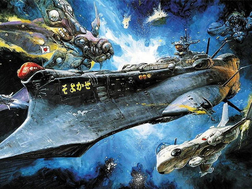 Star Blazers, uzay savaş gemisi yamato HD duvar kağıdı