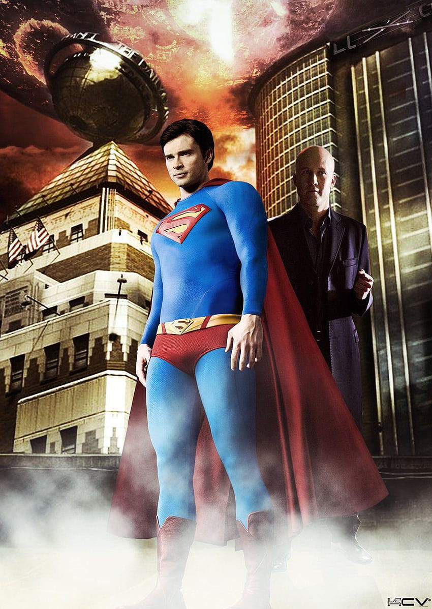 Smallville 시즌 10 V2 by KCV80, 스몰빌 슈퍼맨 팬 아트 HD 전화 배경 화면