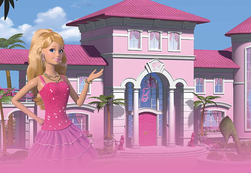 Barbie, dream house HD wallpaper