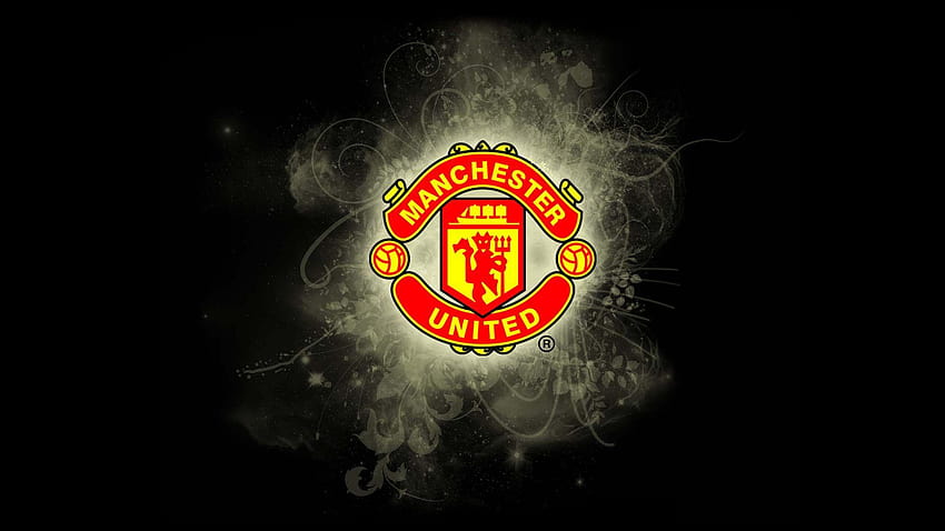 Manchester United Logo, manchester united black HD wallpaper