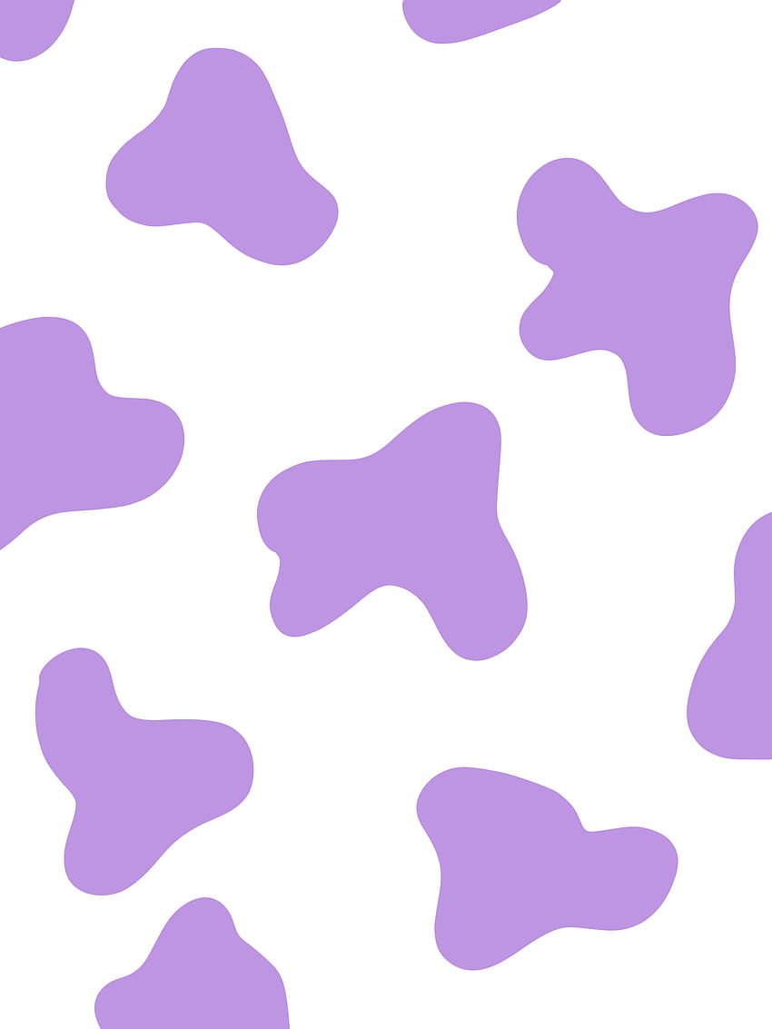 Aesthetic Purple Cow Print Wallpaper Desktop Organizer With 