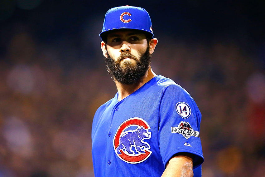 Arrieta's imposing presence has Cubs heading home with smile, jake arrieta HD wallpaper