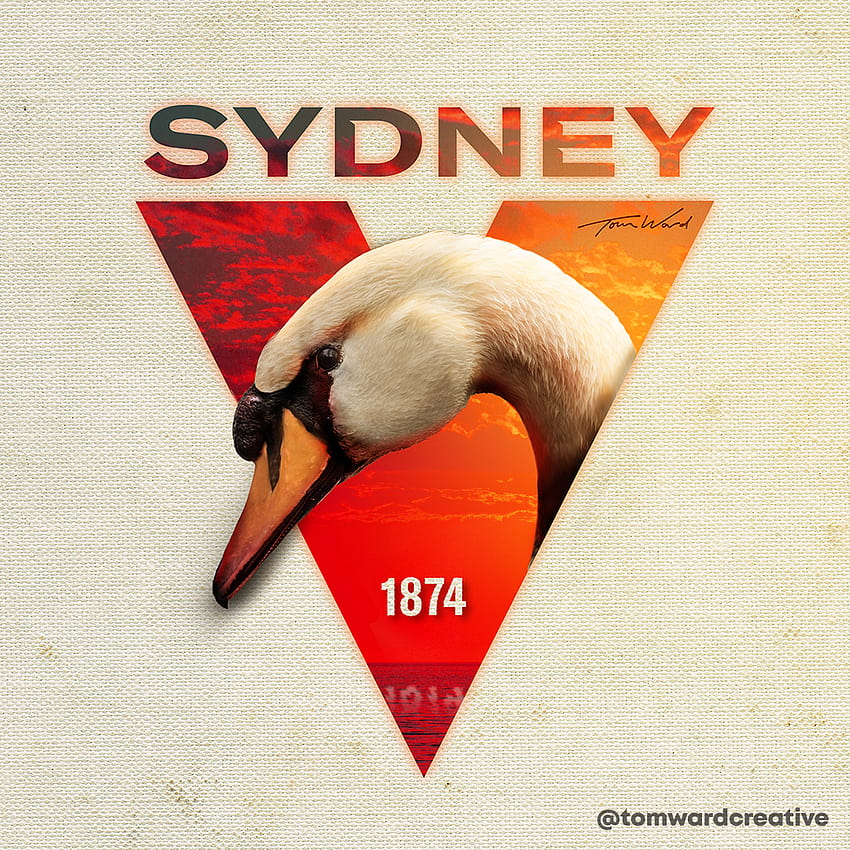 Realistic version of the new Sydney Swans logo: AFL HD phone wallpaper