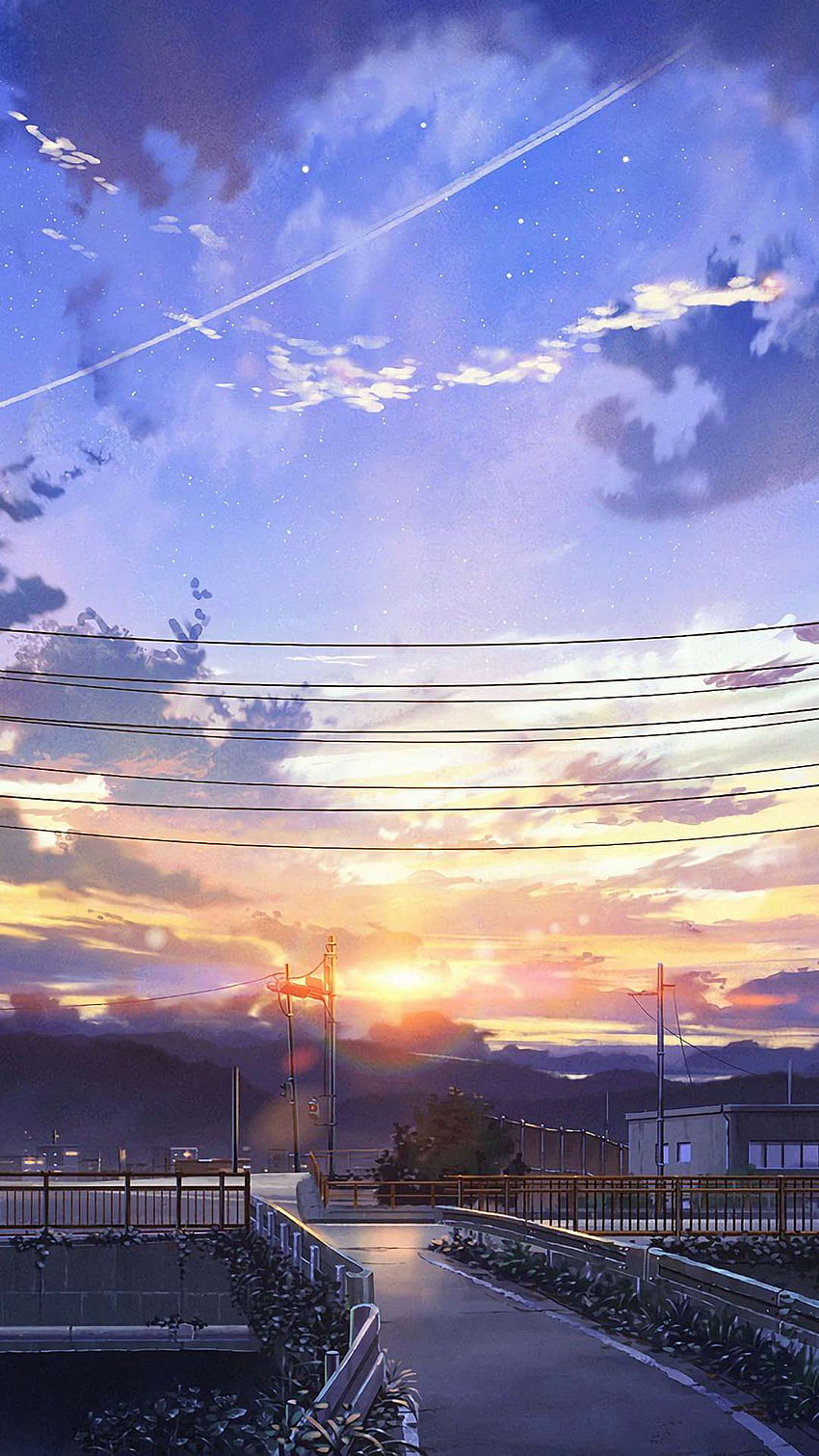 4 Anime Landscape for iPhone and Android by Matthew Gonzales, phone anime scenery HD phone wallpaper