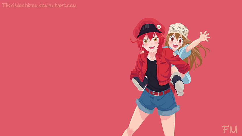 Cell At Work, red blood cell anime HD wallpaper