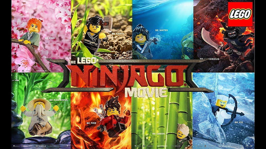 NUEVA película de Lego Ninjago Lloyd Jay Nya Cole Kai Sensei Wu Misako, la película de lego ninjago fondo de pantalla