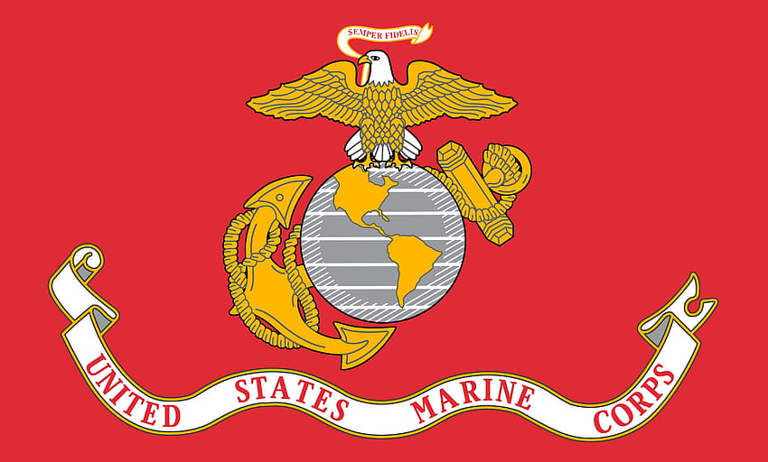 Флаг на морската пехота на САЩ 4951x2984, американски морски пехотинци HD тапет