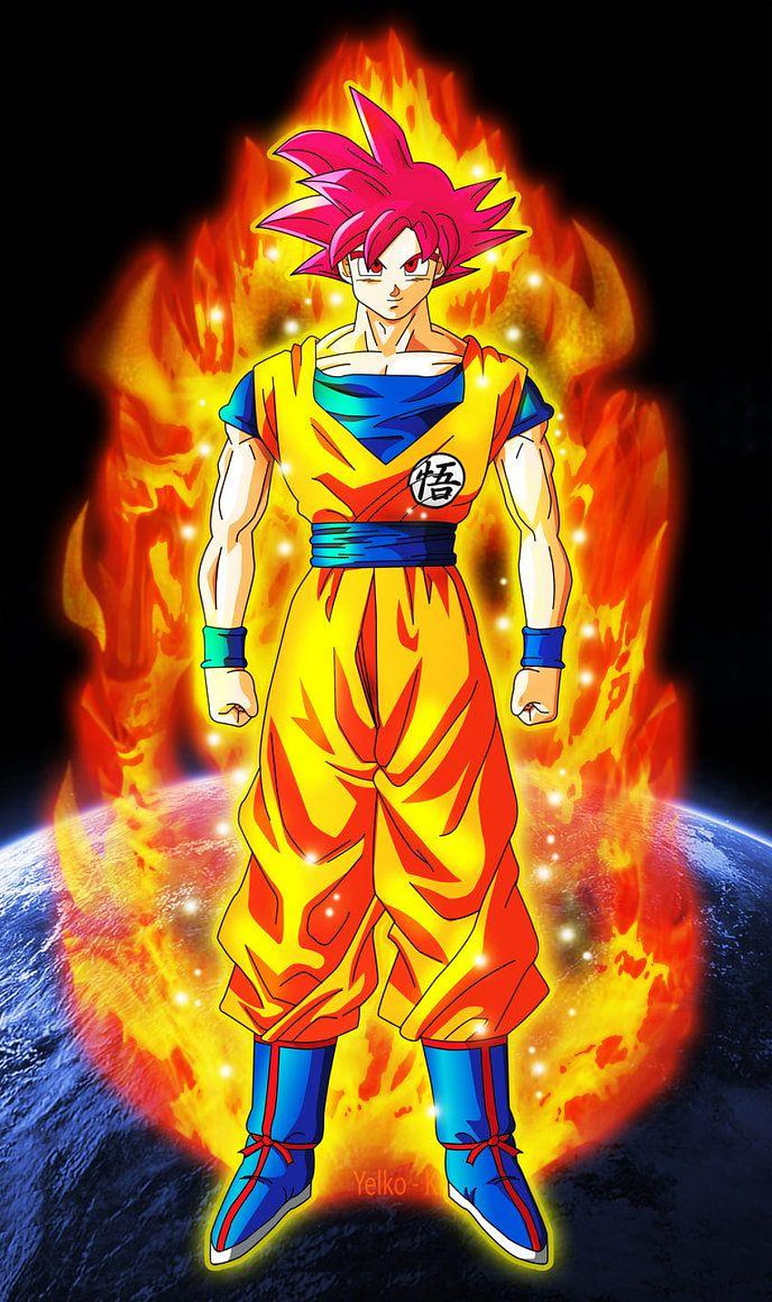 Goku Super Saiyan God DBZ 2013 by XYelkiltroX, goku ssj dios HD phone  wallpaper | Pxfuel