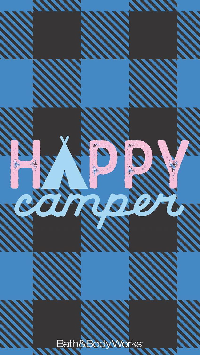 Happy Camper mobile phone backgrounds, bath and body works HD phone wallpaper