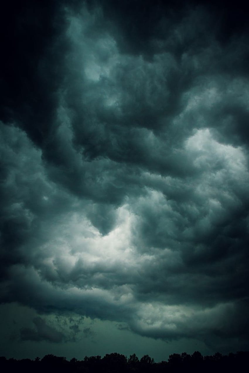 storm approach, dark weather HD phone wallpaper