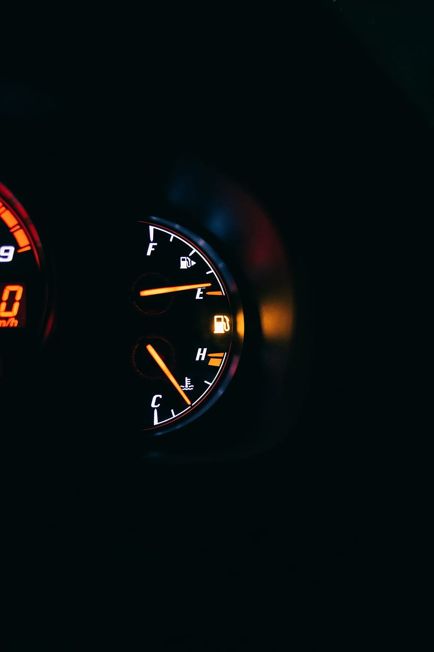 black and red analog speedometer – Gauge HD phone wallpaper