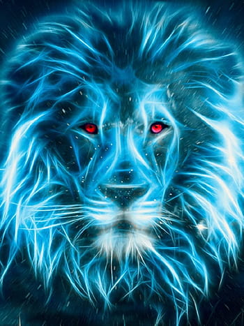 Blue Lion Mascot Logo – StreamSpell