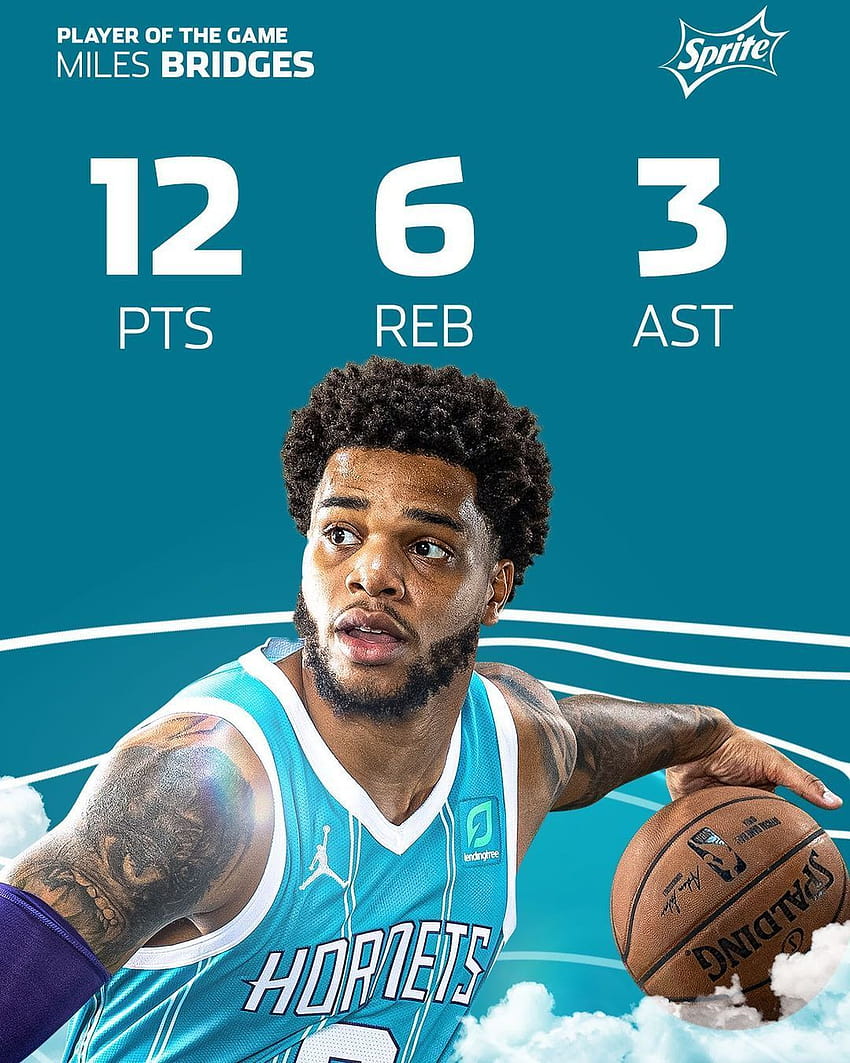 Charlotte Hornets: Tonight's @sprite Player of the Game vs TOR is @ milesbridges HD phone wallpaper