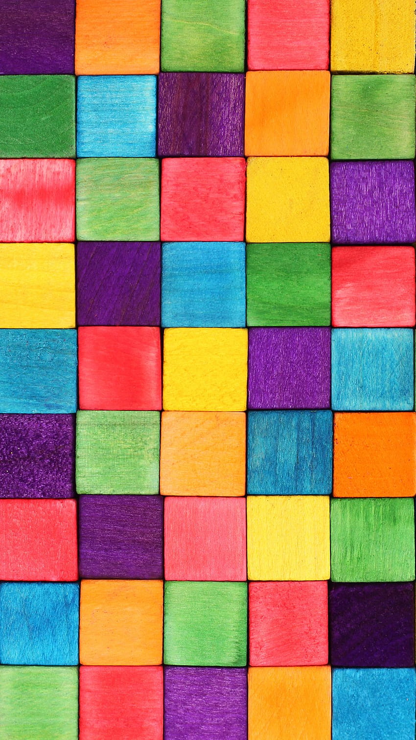 Colorful blocks HD phone wallpaper