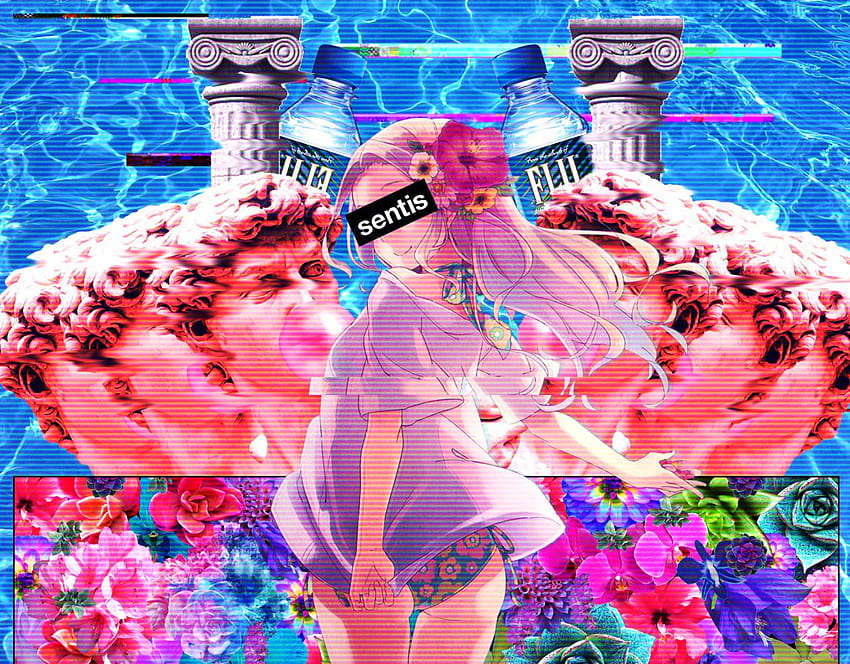 Vaporwave Anime Girl Posted By Sarah Johnson Anime Vaporwave Aesthetic Hd Wallpaper Pxfuel 1308