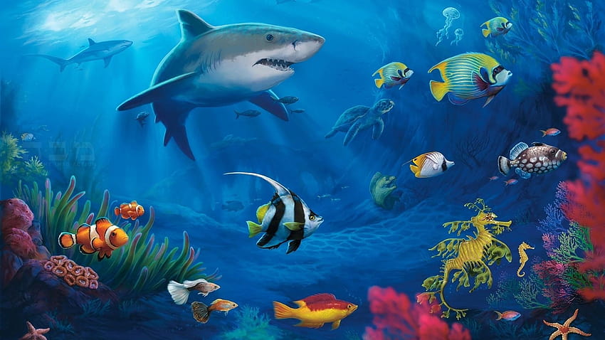 Aquarium Live für PC, Leben für PC HD-Hintergrundbild