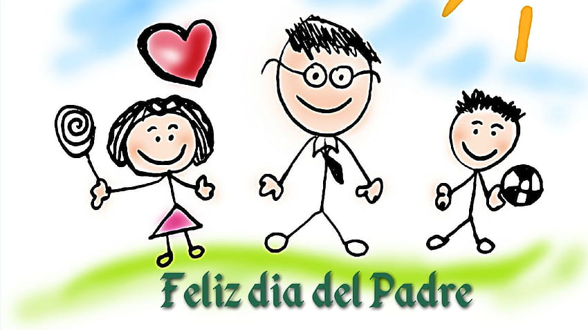  Nes De Dibujos De Niños Para Felicitar A Papá En Su Día, feliz dia papa HD wallpaper