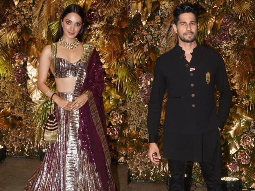 Selon la rumeur, le couple Sidharth Malhotra et Kiara Advani grésillent sur la piste de danse à la réception d'Armaan et Anissa Fond d'écran HD
