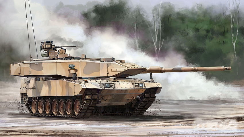Tank tempur utama Jerman Bundeswehr Leopard 2A7 Wallpaper HD