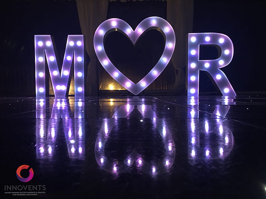 Led Light Up Letters for hire in Berkshire, Hampshire & Surrey, love heart led HD wallpaper