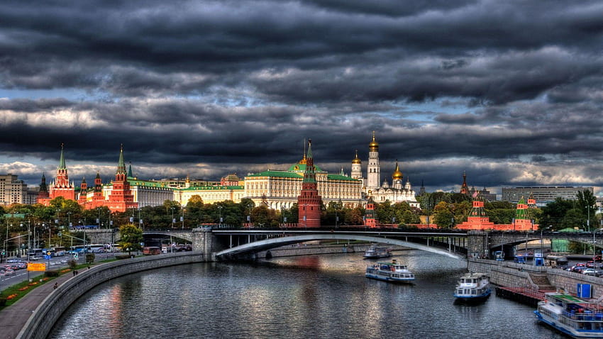 Russia Moskva River And Kremlin : 13 HD wallpaper