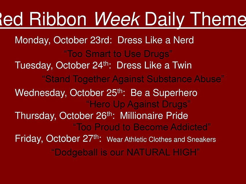 Red Ribbon Week “Anti HD wallpaper