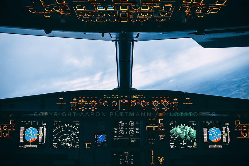 Cockpit de alta definição, airbus a320 papel de parede HD