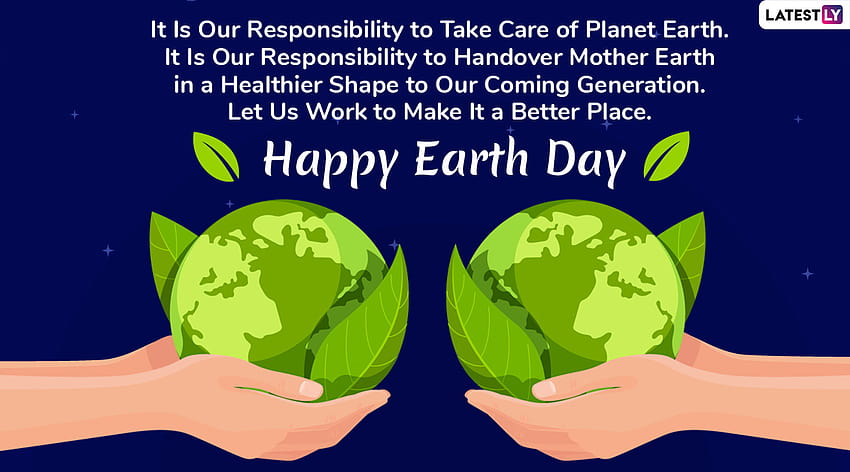 2020년 지구의 날 축하 인사: 세계 지구의 날 지구 보존에 대한 인식 확산을 위한 WhatsApp 메시지, 지구, 페이스북 인용문 및 SMS HD 월페이퍼