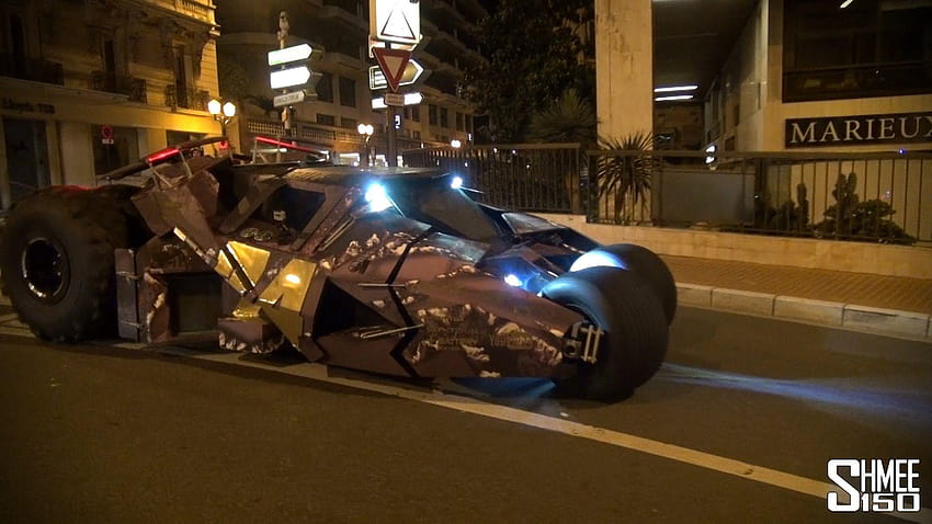 Batmobile Tumbler Monako'da Sürüş HD duvar kağıdı