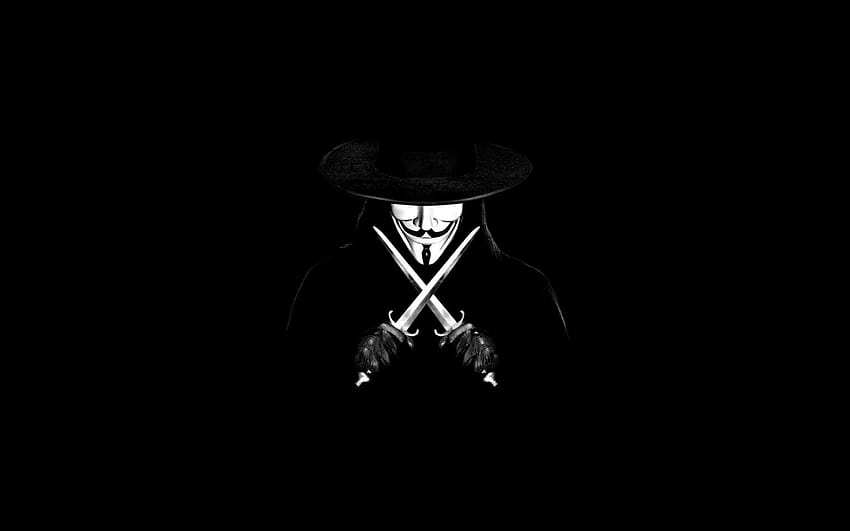 2880x1800 V For Vendetta, Bıçaklar, Guy Fawkes Maskesi HD duvar kağıdı