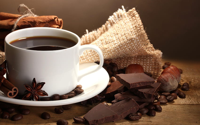 : Chocolate and Coffee, cacao HD wallpaper