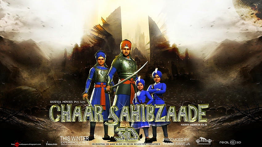 Guru Gobind Singh and His four sons  Guru gobind singh Char sahibzade pics  Guru pics