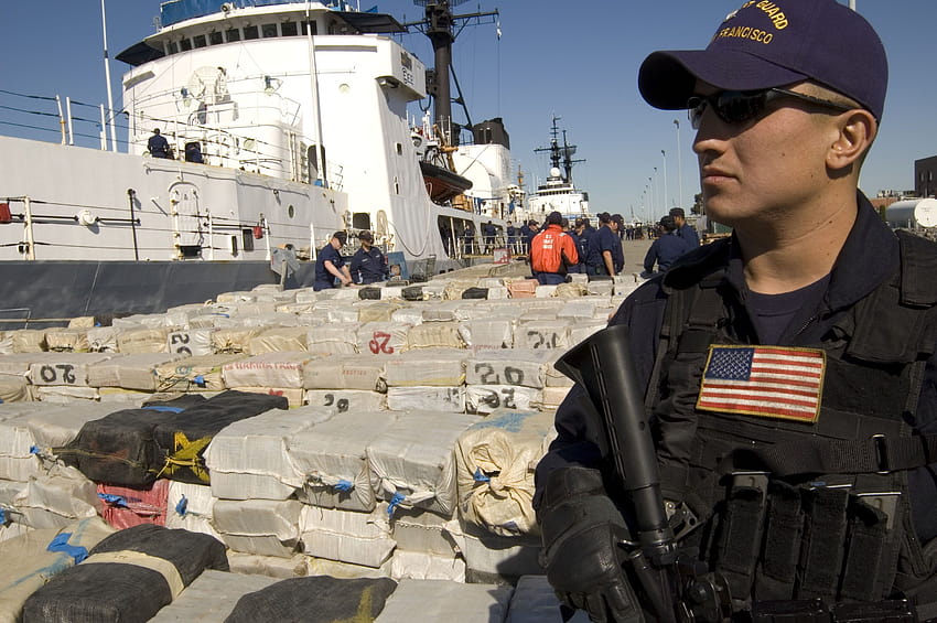 20 tons of cocaine seized by US Coast Guard, us coast guard uniforms HD wallpaper