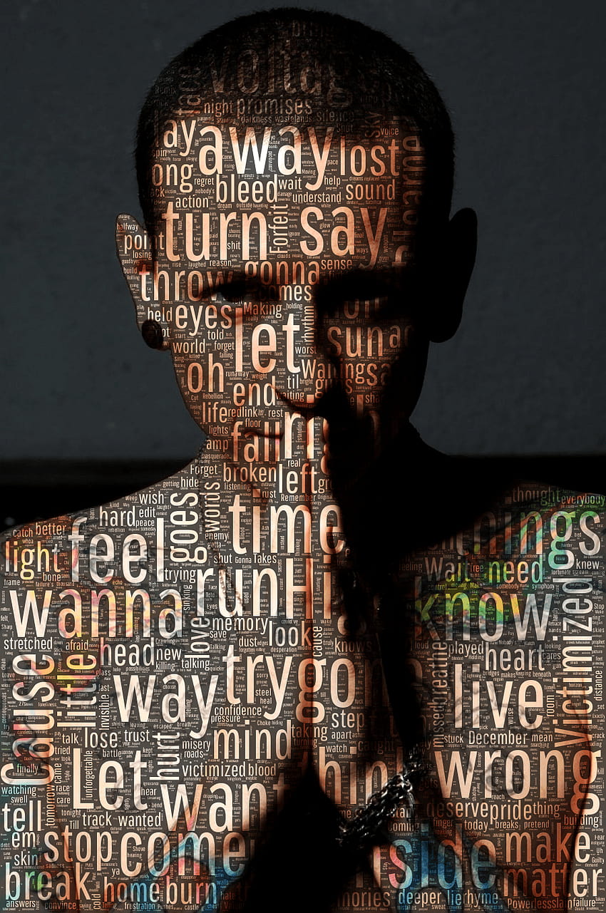 Chester; Linkin Park Lyric Wordclouds, linkin park lyrics HD phone wallpaper