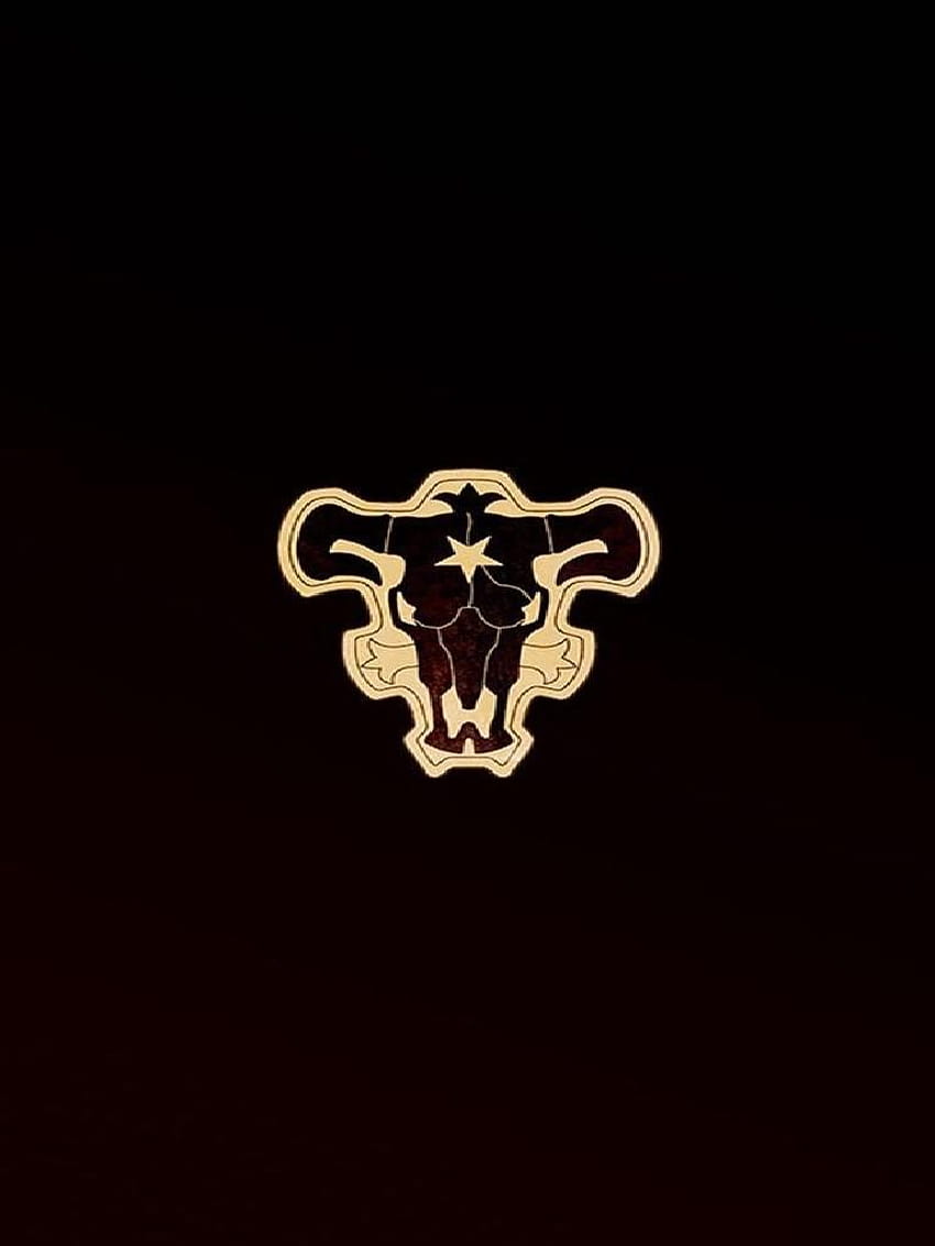 Black Bulls Logo, schwarze Stiere des schwarzen Klees HD-Handy-Hintergrundbild