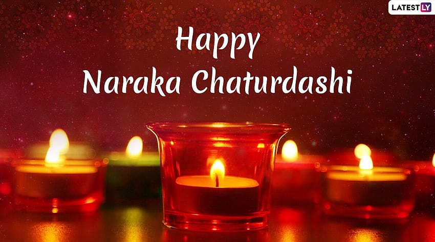 Naraka Chaturdashi & Choti Diwali 2019 Wishes: Roop Chaudas WhatsApp Stickers, Hike GIF Greetings, SMS y mensajes para enviar en el segundo día de Deepavali, naraka chaturdasi fondo de pantalla