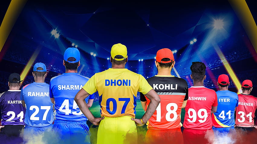 IPL 2019: Nossas previsões para jogar XI de todas as equipes, equipes ipl papel de parede HD