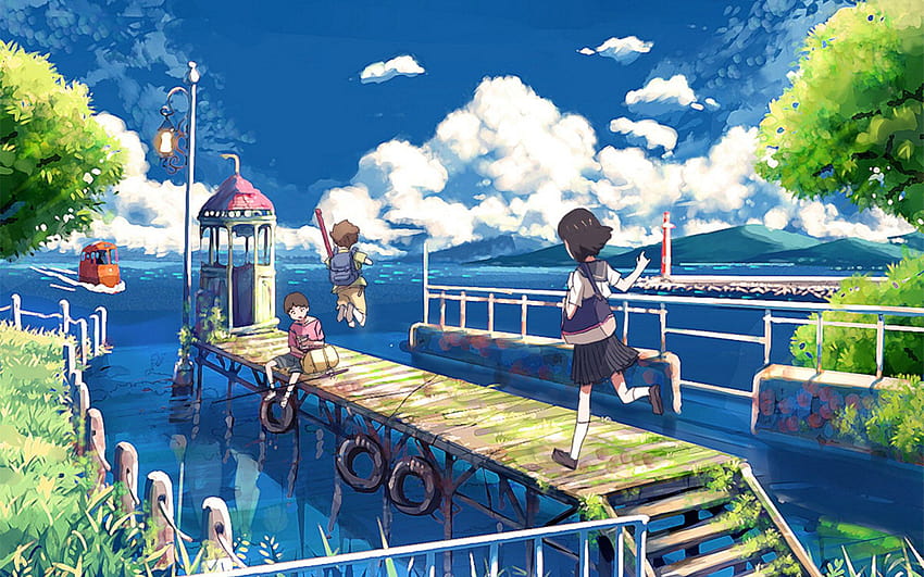 Anime Illustration, ilustrasi karakter anime Wallpaper HD