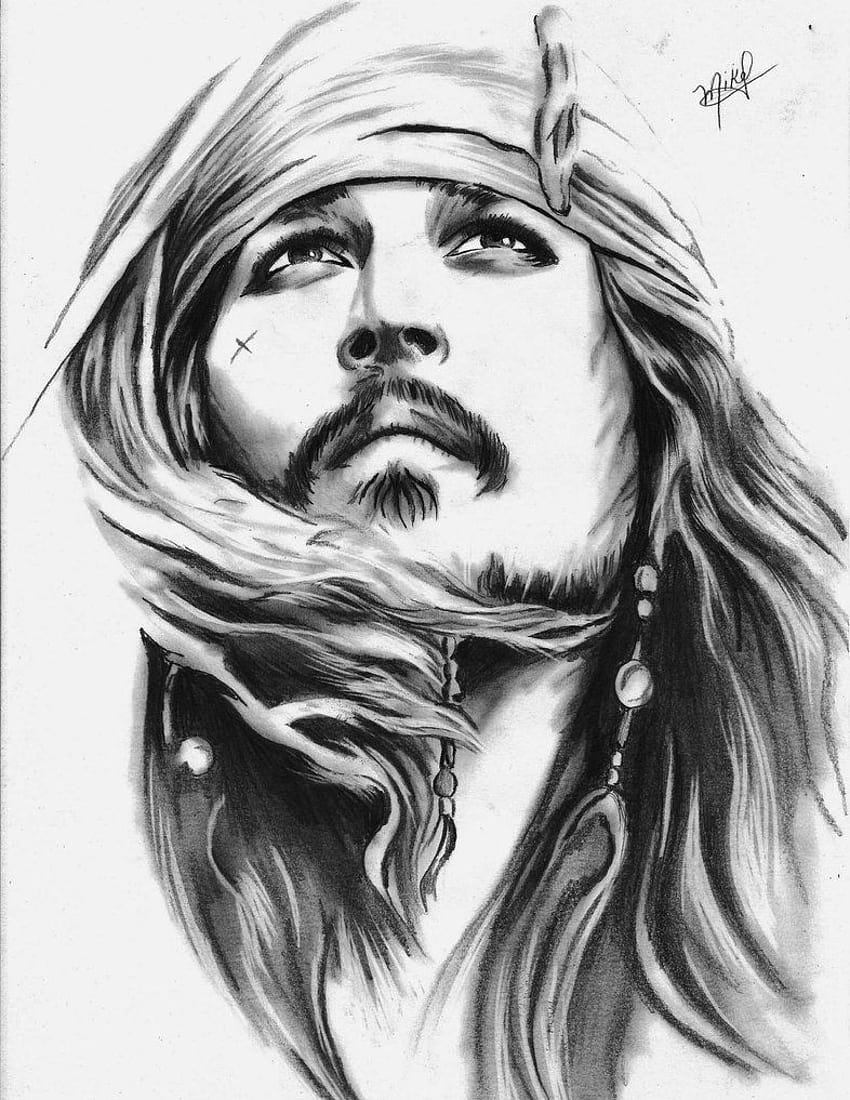 Capitán Jack Sparrow publicado por Michelle Tremblay, móvil artístico de jack sparrow fondo de pantalla del teléfono