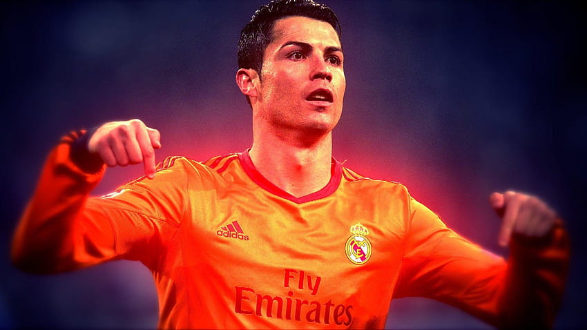 Cristiano Ronaldo In Red Jersey Wallpaper Download