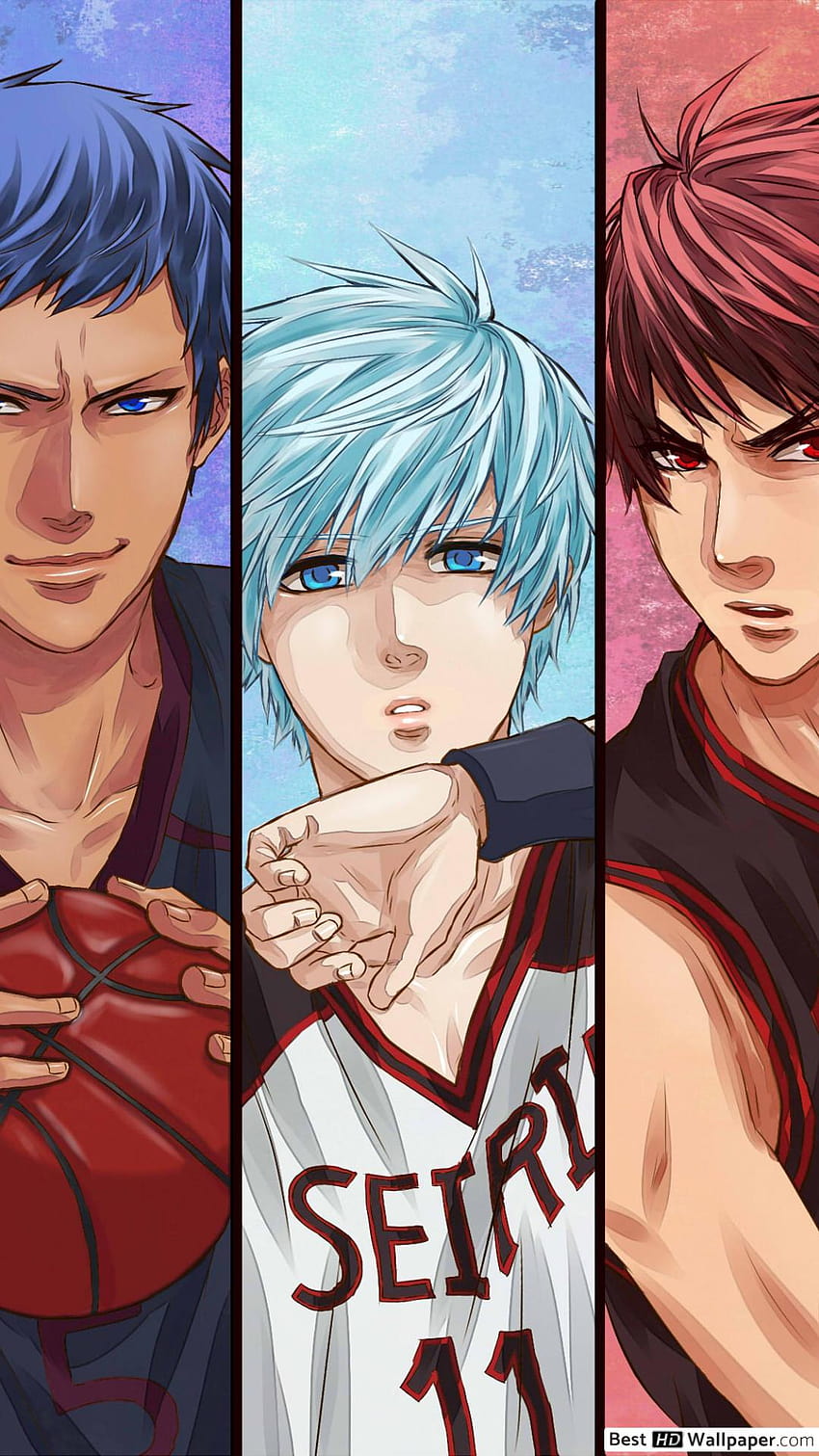 Kuroko no Basket Cast (with first names based on colors from left to  right): Midorima, Kise, Aomine, Kuroko, Kagami, Murasakibara… | Kuroko no  basket, Anime, Kuroko