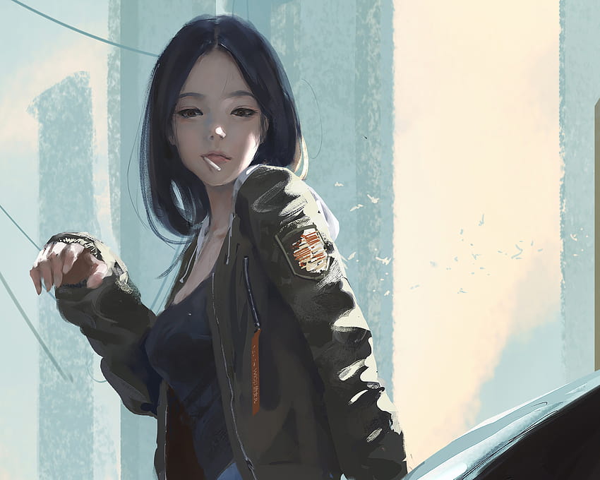 1280x1024 Urban Girl Smoking Cigarette 1280x1024 Resolution , Backgrounds, and, urban anime HD wallpaper