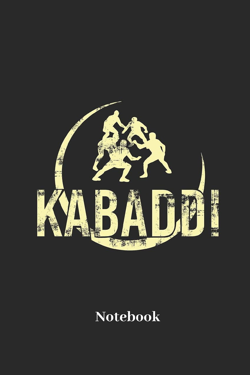 Cahier Kabaddi : journal ligné pour les fans de sports indiens et de kabaddi, logo kabaddi Fond d'écran de téléphone HD